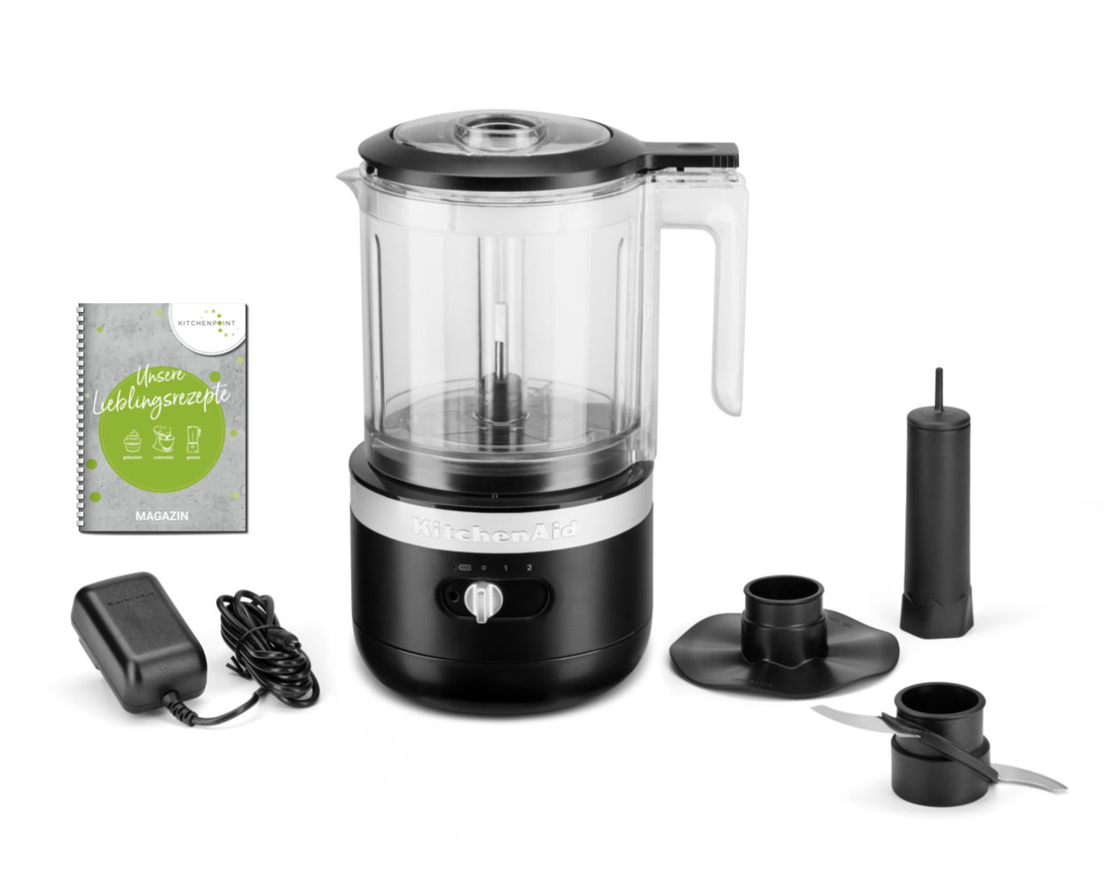 KitchenAid Akku Food Processor Zerkleinerer Matt Schwarz bei